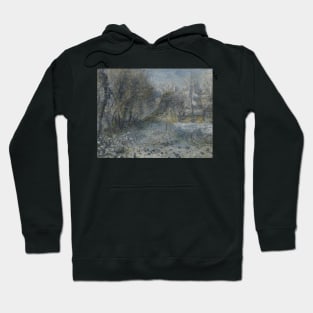 Snow-covered Landscape by Auguste Renoir Hoodie